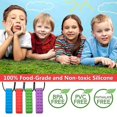 thumbnail image 4 of Sunrain Paquete de 4 collares sensoriales para masticar compatibles con niños pequeños con autismo, necesidades de mordida, mes oral, 4 of 4