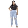 thumbnail image 2 of Jeans Talla Extra Corte Mom LOCURA  NCMP263, 2 of 4