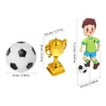 thumbnail image 2 of DRAFIDEEP Multi-Color Soccer Football Cake Toppers Set, Plastic Silicone Decorations for Birthday Party Cake Decorating, 2 of 8