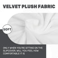 thumbnail image 2 of JIATER 4-Piece Sofa Cover Stretch Couch Cover Velvet Sofa Slipcover Furniture Protector with 3 Cushion Covers,Sofa White, 2 of 7