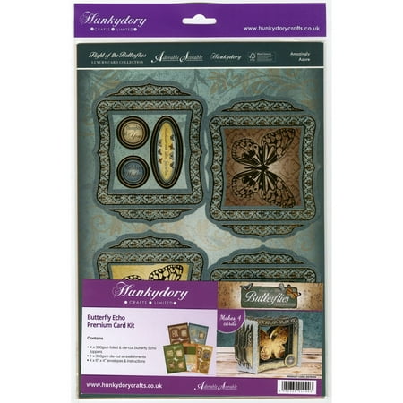 Flight of the Butterflies Butterfly Echo Premium Cards Card Kit, Brand: Hunkydory Crafts By Hunkydory