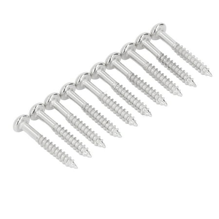 

Guitar Bridge Screw High Hardness Standard Size Replacement Parts Metal String Fixing Screws 10PCS For Tremolo System