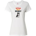 thumbnail image 3 of Inktastic Siberian Husky Dog Gift Puppy Women's T-Shirt, 3 of 5