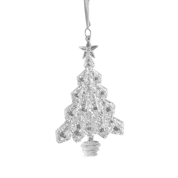 Premium Acrylic Christmas Tree Pendant Ornament For Holiday Decor And Gift Giving Lightweight Hanging Decoration For Windows And Tables Creates Warm Festive Atmosphere