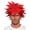 Red, variant on Underwraps UDW-30423OS-C Spiky One Size Adult Costume Crunchyroll Anime Wig | White