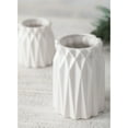 thumbnail image 3 of Sullivans Set of 2 Origami Vase 6"H & 4"H White, 3 of 6