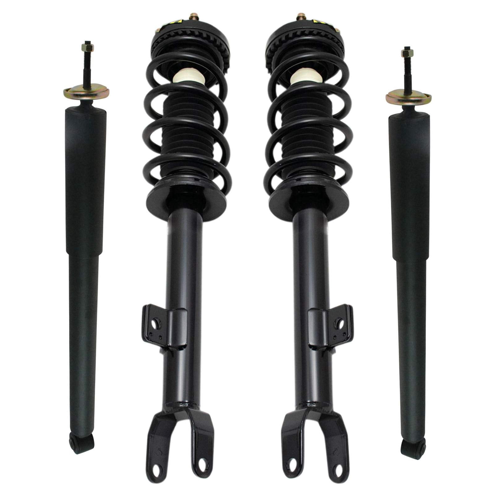 TRQ Front and Rear Complete Strut Assembly & Shock Absorber Kit Complete Strut & Coil Spring Assembly Fits Select 2011-2019 Chrysler 300