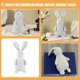 thumbnail image 2 of Figura de conejo de Pascua, muñeco de conejo, adorno de conejo de dibujos animados, decoración de escritorio, 2 of 5