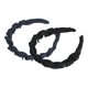 thumbnail image 5 of Accesorios para el cabello de diadema de mezclilla con dientes, 2 piezas, negro y azul, 5 of 5