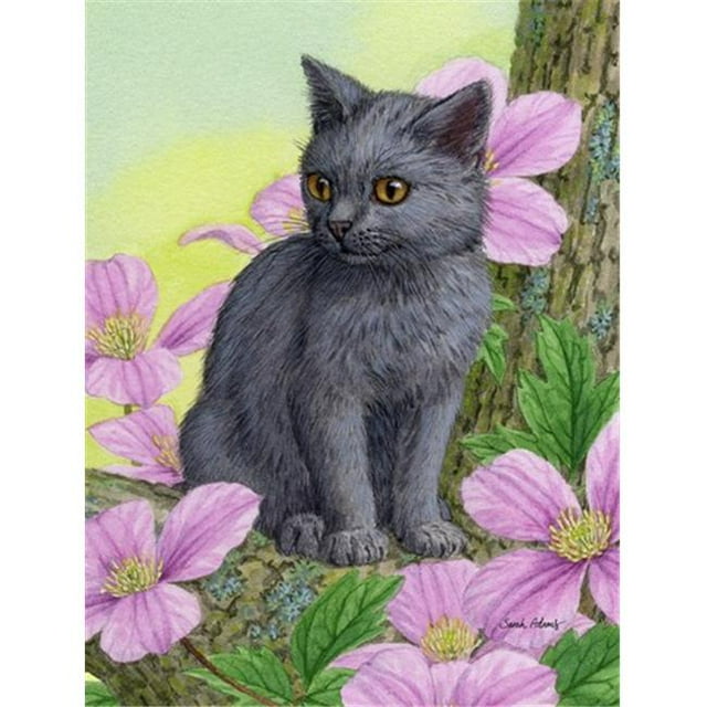 Carolines Treasures ASA2165CHF Chartruex Kitten Flag Canvas House Size