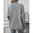 thumbnail image 3 of Cardigan Sweaters for Women Chunky Knitted Sweater Open Front Button Down Casual Long Sleeve Knit Cardigans Alsol Lamesa, 3 of 6