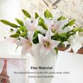 thumbnail image 1 of Baohd 6 Pieces Artificial Lilys Flower Simulation Reusable Washable Vivid Decorative Bedroom artificial Plant Flowers Decor Pink, 1 of 9