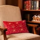 thumbnail image 5 of Gold Foil Christmas Pillow Cover Decorative Elk Bell Print Cushion Case for Holiday Home Decor Sofa Bedroom Living Room Festive Throw Pillowcase, 5 of 6