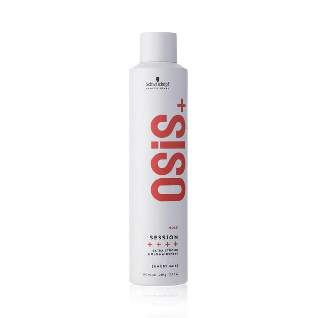OSIS - Session Laca 300 ml, de Fijación Extra Fuerte, Peinados Duraderos, Protección Térmica, Protege Frente a Humedad y Viento, Acabado Brillante, sin Residuos