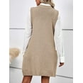 thumbnail image 2 of Zeagoo Oversized Sweater Vest V Neck Sleeveless Sweaters for Women Casual Soft Knit Solid Color Tops, 2 of 9