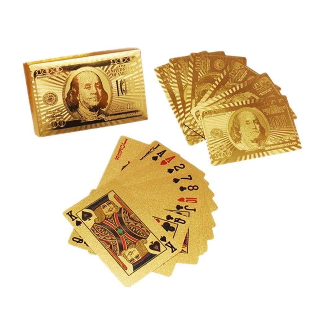 Playing Cards deck novelty 100 dollar bill back Ben Franklin new sealed 
