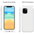 thumbnail image 3 of Entronix Silicone Case Compatible with iPhone 11, Protective Cover, White, 3 of 5