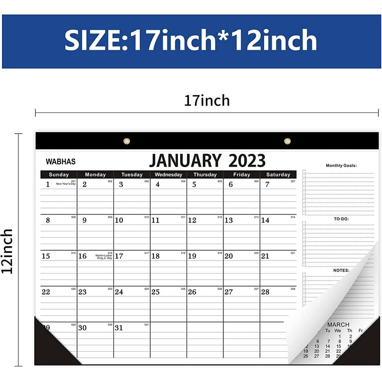 Desk Calendar 2023-2024-18 Months-January 2023-June 2024,17