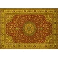 thumbnail image 1 of Ahgly Company Indoor Rectangle Medallion Yellow Traditional Area Rugs, 5' x 8', 1 of 4