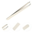 thumbnail image 3 of Unique Bargains 1 Set Portable Eyebrow Tweezer Kit for Bathroom Travel Hotel Beige, 3 of 3