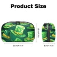 thumbnail image 5 of Saint Patrick's Day Digital Pouch Oxford Cloth Waterproof Storage Pouch Cord Organizer Digital Travel Bag Small Travel Electronic Organizer 5.9x9.44x3.14 in, 5 of 6