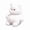 white, variant on 23cm Fluffy Chubby Cat Plush Toy, Soft Stuffed Animal in Gray/White for Kids and Cat Lovers