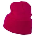 thumbnail image 3 of Diamond Embroidered Long Beanie - Hot Pink OSFM, 3 of 5