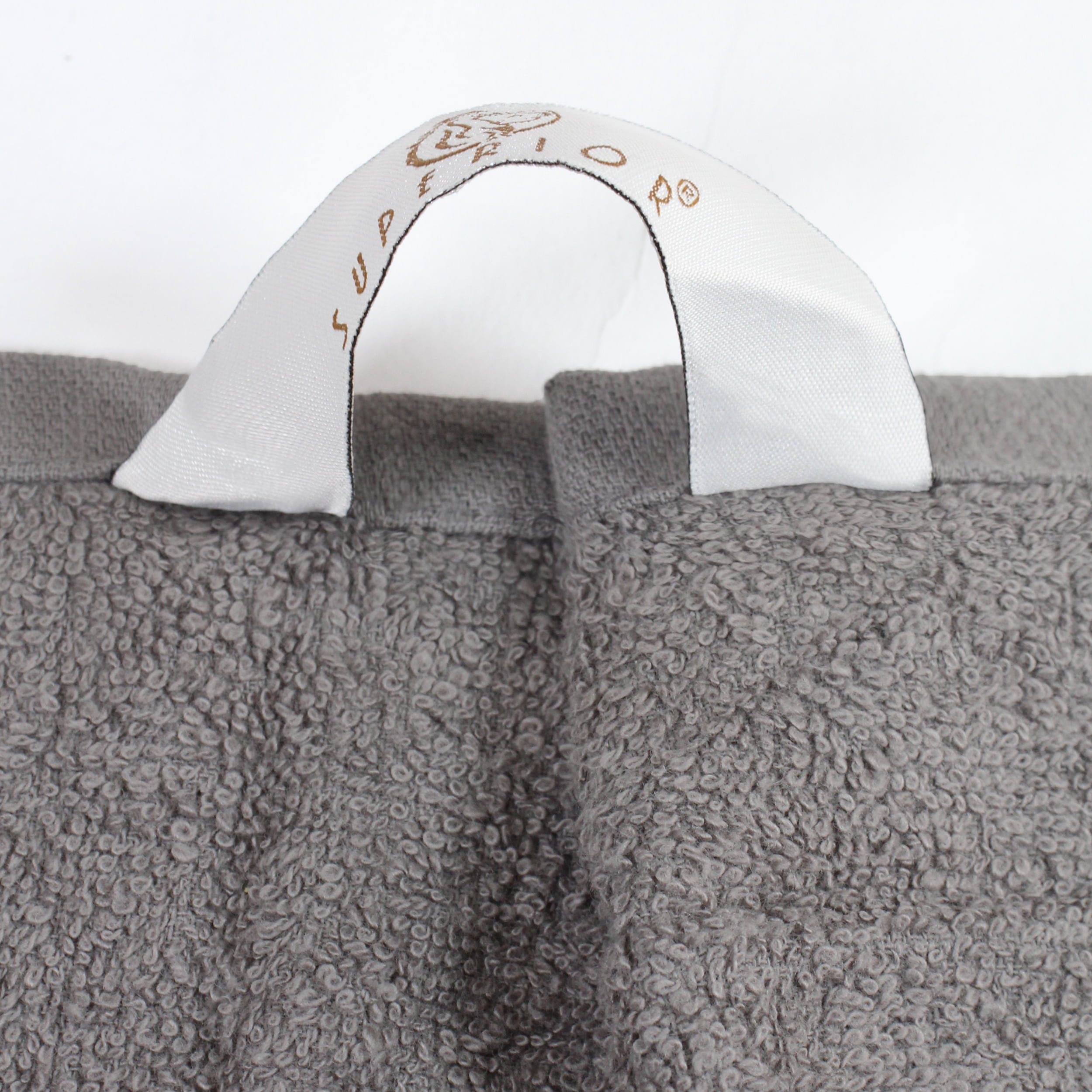 Eco-Friendly Cotton 8-Piece Hand Towel Set, Charcoal by Blue Nile Mills