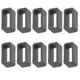 thumbnail image 1 of Correa de Goma para Reloj Yuyangstore 10 Uds Soporte Keeper Loop Locker 14mm Gris Oscuro, 1 of 8