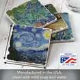 thumbnail image 3 of Thirstystone "Van Gogh Classics" 4-Pack Assorted Tumbled Tile Coasters, 3 of 7