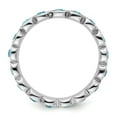 thumbnail image 5 of Sterling Silver March Swarovski Ring, 5 of 5