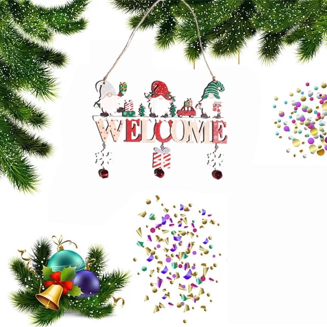 Xihbxyly Adornos Navideños de Madera, Colgante de Copo de Nieve Navideño, Decoración Navideña Única, Decoración Elegante para El Hogar y La Oficina, Perfecto para Fiestas, Bailes y Festivales, Juego