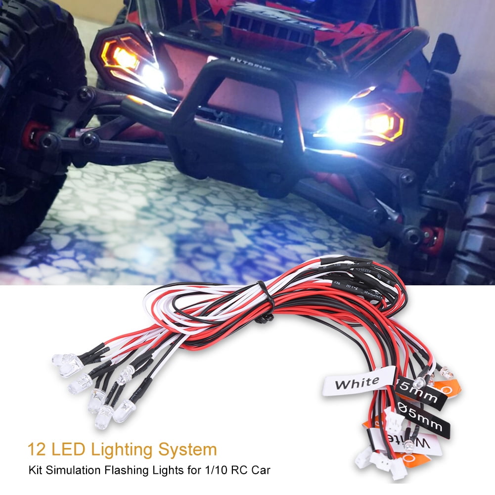 OTVIAP 12 LED Lighting System Kit Simulation Flashing Lights Lamps RC