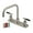 Nickel, variant on Kingston Brass FB2148CKL Kaiser Double-Handle 8" Centerset Kitchen Faucet, Brushed Nickel