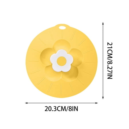 

VKEKIEO Silicone Fresh-keeping Cover Large Medium And Small Flowers Leak Proof And Dust-proof Silicone Pot Cover Tableware Silicone Pot Cover Oil Cover