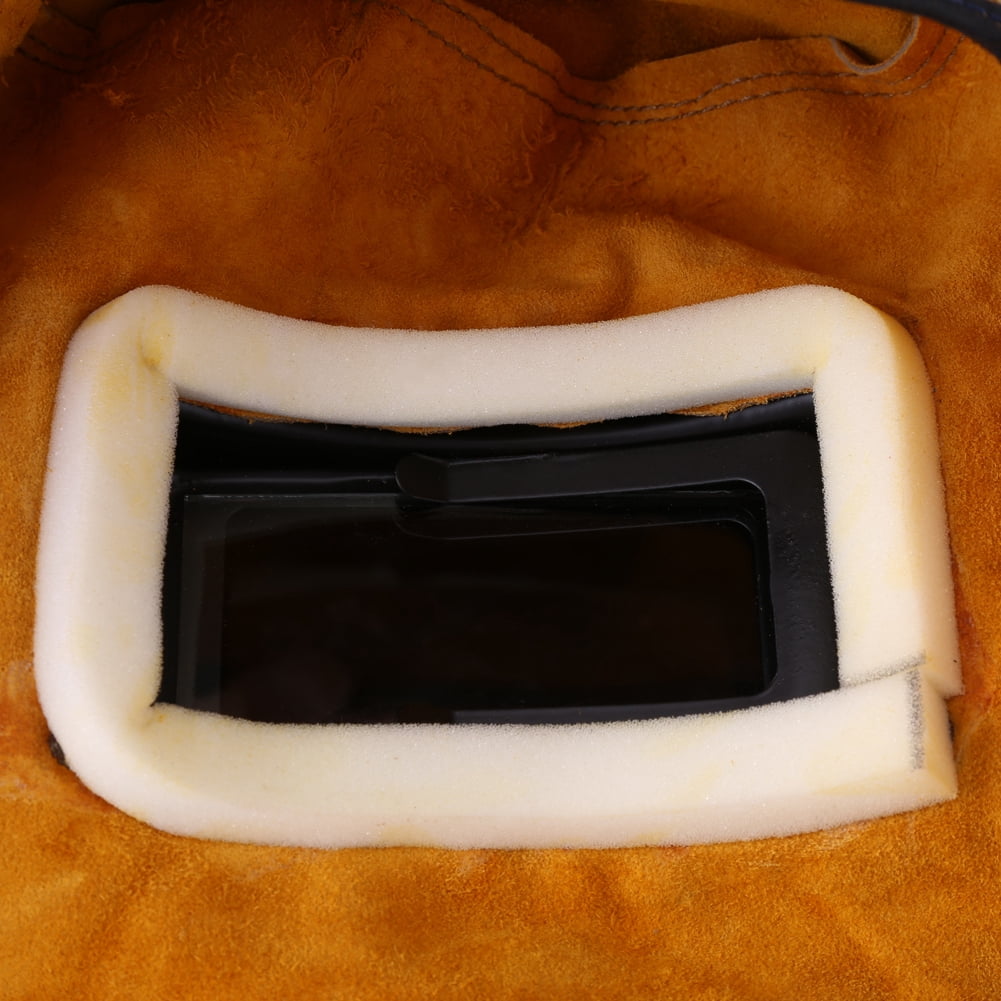 Ccdes   Heat Resistant Breathable Welding Helmet  with Lens, Breathable Welding Helmet, Leather Welding Protect