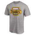 thumbnail image 2 of Men's Heather Gray Pittsburgh Steelers Hometown Collection Hot Route T-Shirt, 2 of 3