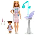 thumbnail image 6 of Barbie Dentist Doll with Blonde Fashion Doll, 1 Kid Doll, Medical Doctor Furniture & Accessories, 6 of 8