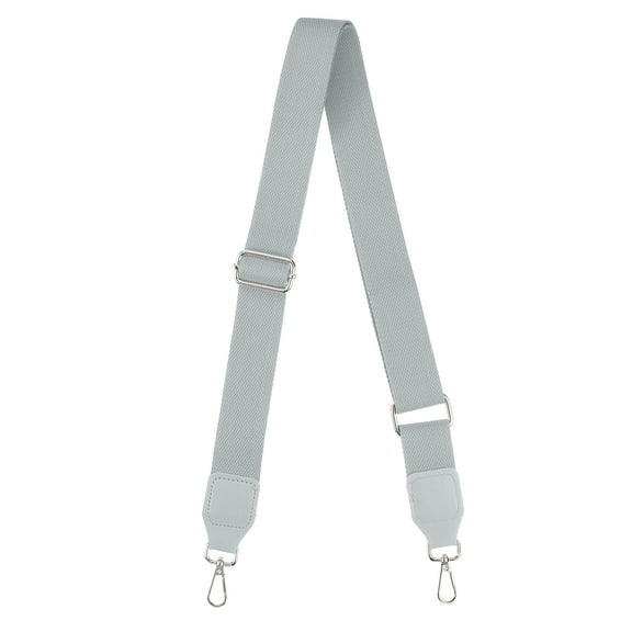 Uxcell Purse Strap Replacement, 27.5-53" Crossbody Shoulder Strap(Grey, Silver Buckle)