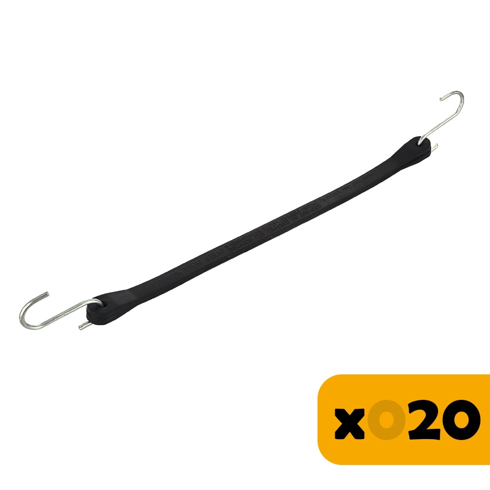FactorDuty 20 PCS Heavy Duty 15" EPDM Rubber Straps Maximum Stretch