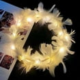 thumbnail image 3 of Allumez des Plumes de Bandeau Blanches et des Lumières LED Blanches, 3 of 4