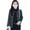 Green, variant on Women's Tweed Jacket Long Sleeve Button Down Cropped Blazer with Pockets Lattice Double Breasted Coat for Autumn Winter
