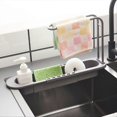 thumbnail image 3 of Telescopic Rack, Drain Rack, Kitchen Storage Basket Accessories White, 3 of 5