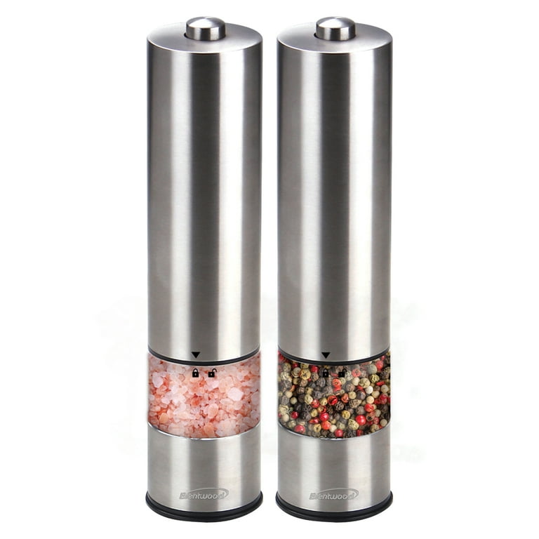 Salt or pepper mill GIVA, electric with tilt sensor – Gourmet Kitchenworks
