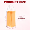 thumbnail image 2 of Uxcell Ice Wine Bag, Portable Collapsible Clear Wine Pouch Cooler Clear Gift Bags with Handles for Champagne Orange, 2 of 5