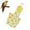Yellow fruit M, variant on Bird Diaper Flight Suit, Washable & Reusable with Waterproof Inner Layer, Adjustable Breathable Cotton Diaper for Parrots, Cockatiel, Budgie, Conure and Small Pet Birds