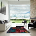 thumbnail image 6 of Ahgly Company Indoor Round Abstract Gray Oriental Area Rugs, 6' Round, 6 of 6