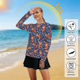 thumbnail image 5 of FORMRS Womens Long Sleeve Shirts UPF 50+ Sun Protection Quick Dry Fishing Hiking Tops, Size S-2XL, Red Panda Pattern, 5 of 8