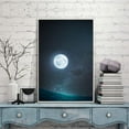thumbnail image 3 of IDEA4WALL Framed Canvas Wall Art for Living Room, Bedroom Moon with Bright Canvas Prints for Modern Home Decoration Ready to Hang, 3 of 4