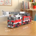 thumbnail image 3 of Set de construcción BYWBRICKIFY Camión de Bomberos 720 piezas Juguete STEM, 3 of 7